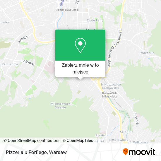 Mapa Pizzeria u Forfiego