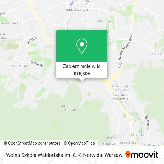 Mapa Wolna Szkoła Waldorfska im. C.K. Norwida