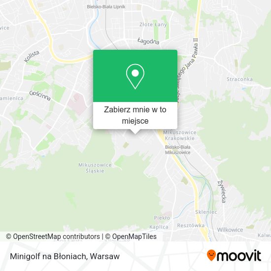 Mapa Minigolf na Błoniach