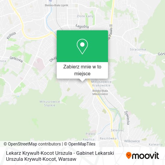 Mapa Lekarz Krywult-Kocot Urszula - Gabinet Lekarski Urszula Krywult-Kocot