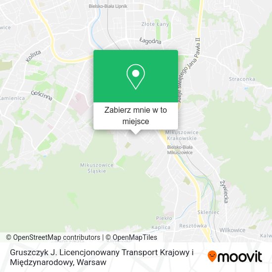 Mapa Gruszczyk J. Licencjonowany Transport Krajowy i Międzynarodowy