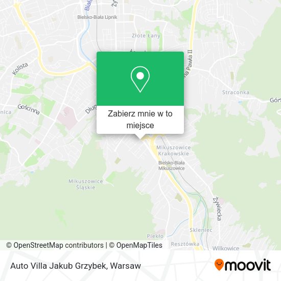 Mapa Auto Villa Jakub Grzybek