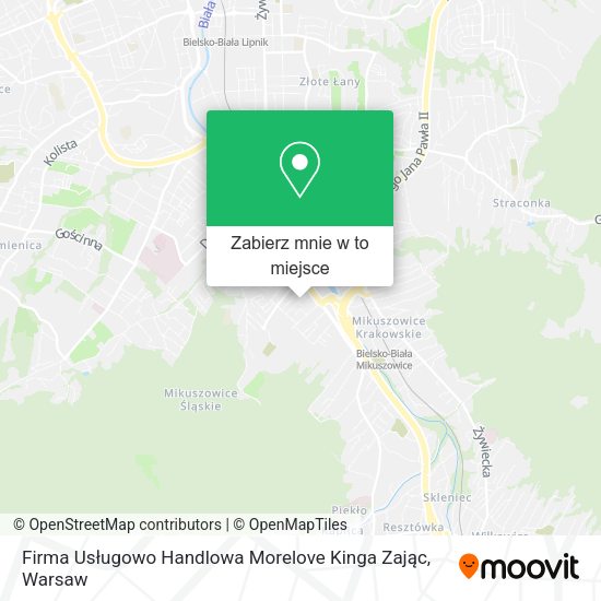 Mapa Firma Usługowo Handlowa Morelove Kinga Zając