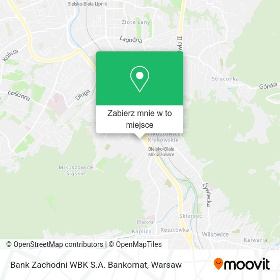 Mapa Bank Zachodni WBK S.A. Bankomat