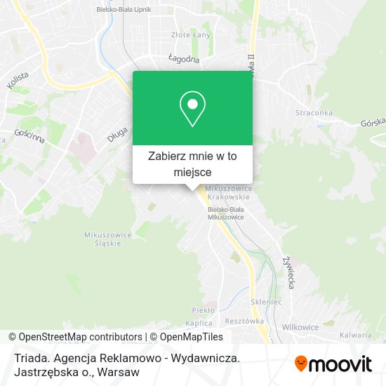 Mapa Triada. Agencja Reklamowo - Wydawnicza. Jastrzębska o.