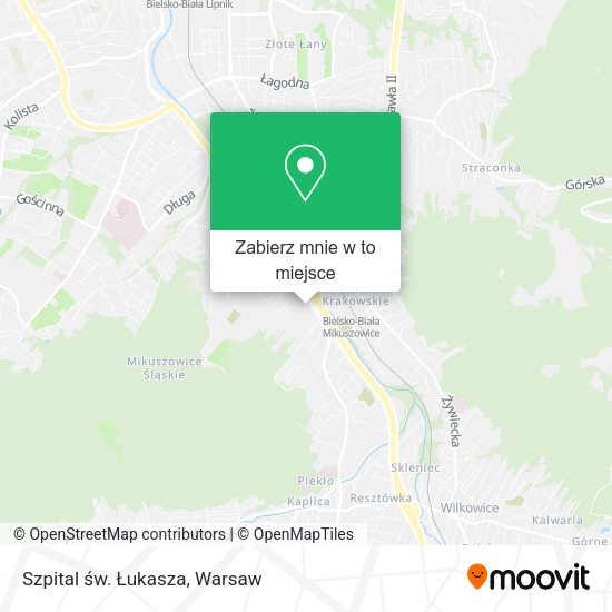 Mapa Szpital św. Łukasza