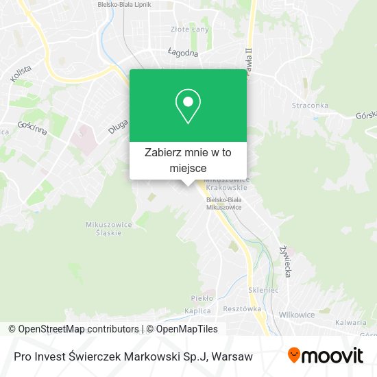 Mapa Pro Invest Świerczek Markowski Sp.J