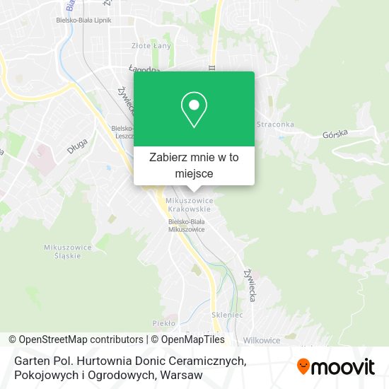 Mapa Garten Pol. Hurtownia Donic Ceramicznych, Pokojowych i Ogrodowych