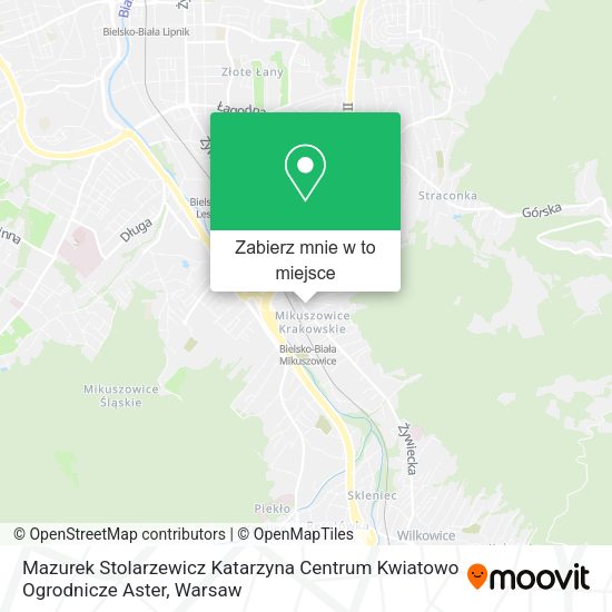 Mapa Mazurek Stolarzewicz Katarzyna Centrum Kwiatowo Ogrodnicze Aster