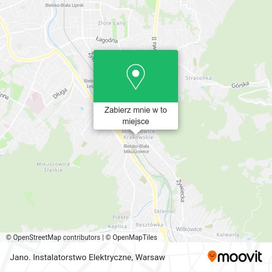 Mapa Jano. Instalatorstwo Elektryczne