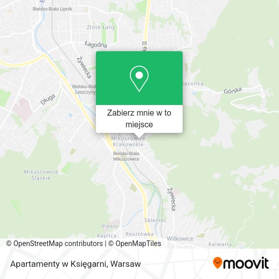 Mapa Apartamenty w Księgarni