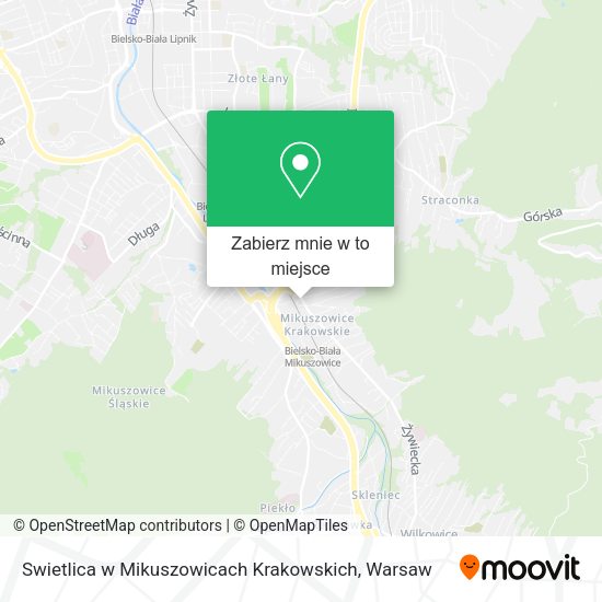 Mapa Swietlica w Mikuszowicach Krakowskich