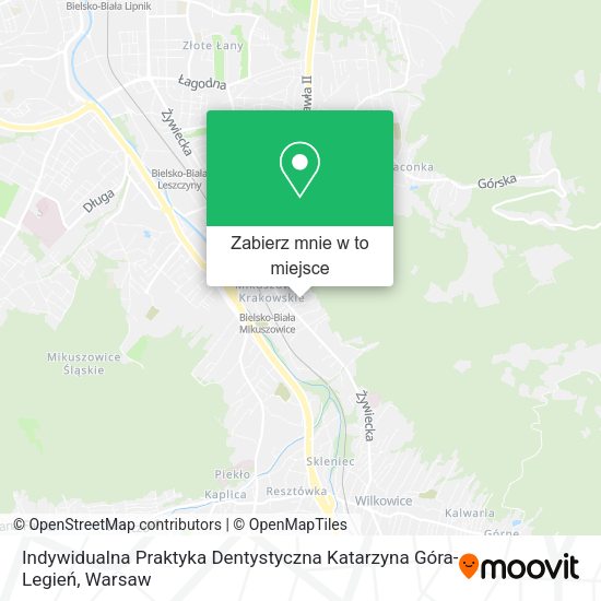 Mapa Indywidualna Praktyka Dentystyczna Katarzyna Góra-Legień