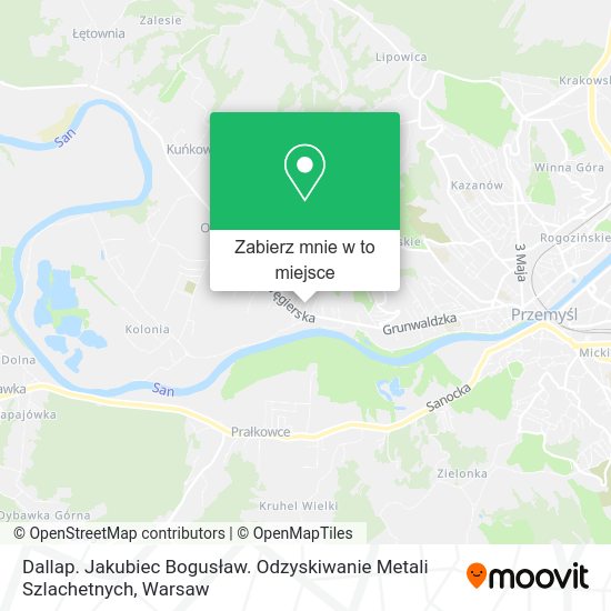 Mapa Dallap. Jakubiec Bogusław. Odzyskiwanie Metali Szlachetnych