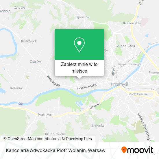 Mapa Kancelaria Adwokacka Piotr Wolanin