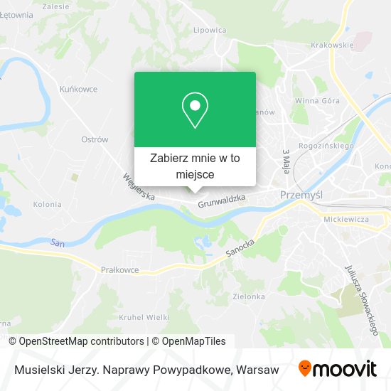 Mapa Musielski Jerzy. Naprawy Powypadkowe