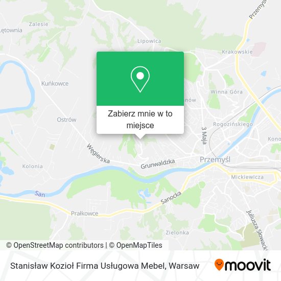 Mapa Stanisław Kozioł Firma Usługowa Mebel