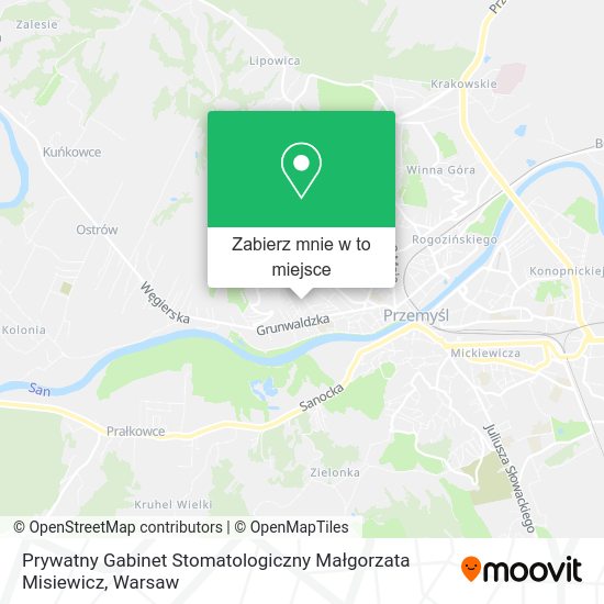 Mapa Prywatny Gabinet Stomatologiczny Małgorzata Misiewicz