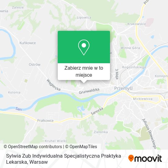 Mapa Sylwia Zub Indywidualna Specjalistyczna Praktyka Lekarska