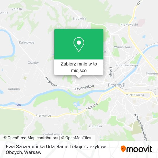 Mapa Ewa Szczerbińska Udzielanie Lekcji z Języków Obcych