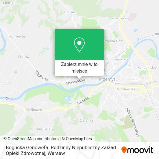 Mapa Bogucka Genowefa. Rodzinny Niepubliczny Zakład Opieki Zdrowotnej