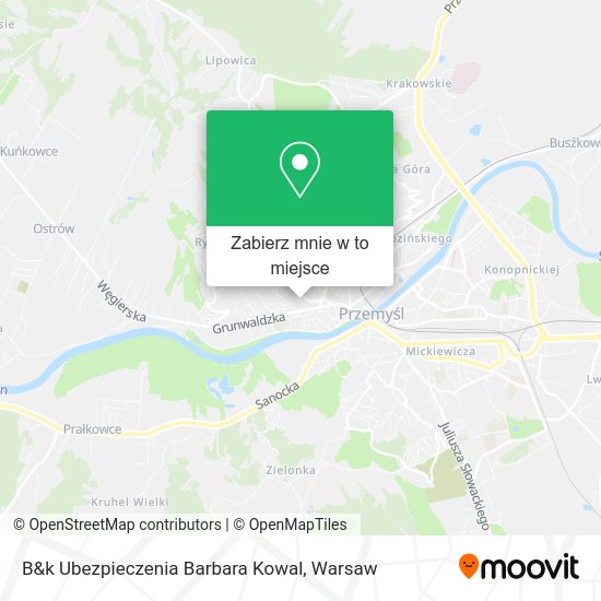 Mapa B&k Ubezpieczenia Barbara Kowal