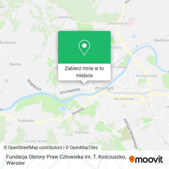 Mapa Fundacja Obrony Praw Człowieka im. T. Kościuszko