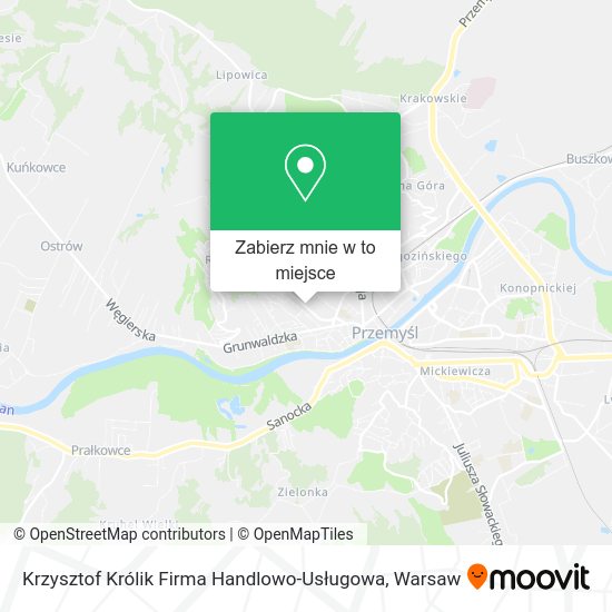 Mapa Krzysztof Królik Firma Handlowo-Usługowa