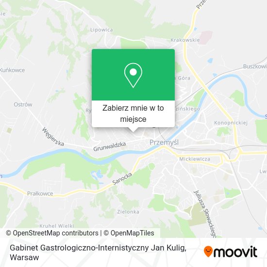 Mapa Gabinet Gastrologiczno-Internistyczny Jan Kulig