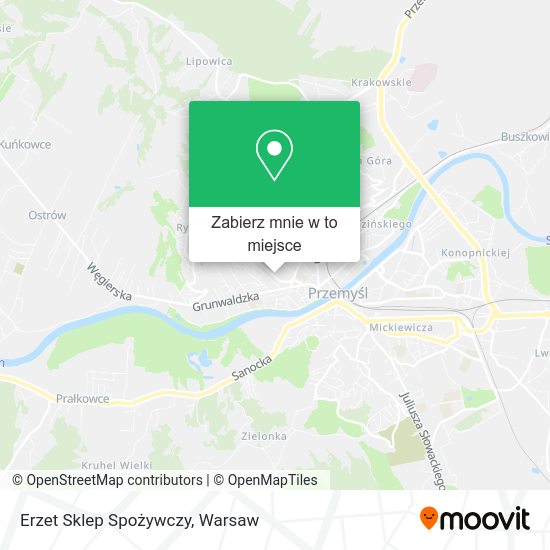 Mapa Erzet Sklep Spożywczy