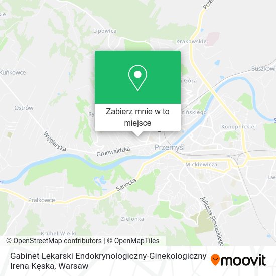 Mapa Gabinet Lekarski Endokrynologiczny-Ginekologiczny Irena Kęska