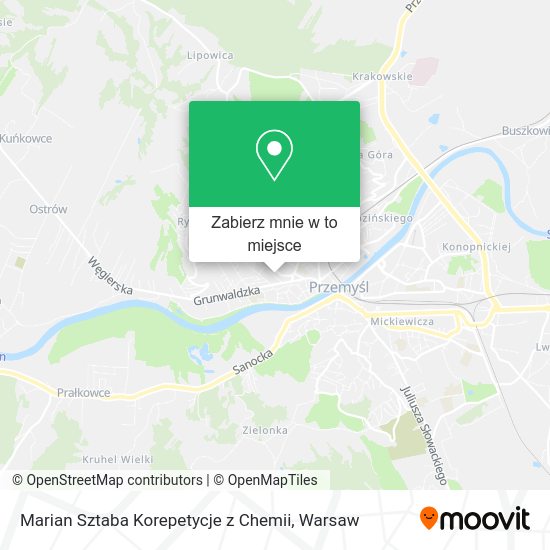 Mapa Marian Sztaba Korepetycje z Chemii