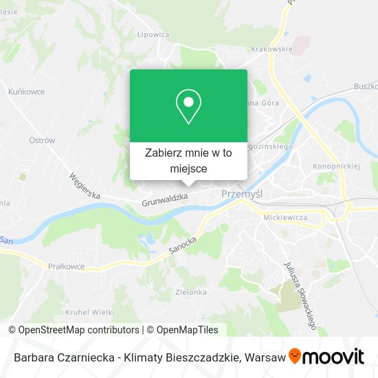 Mapa Barbara Czarniecka - Klimaty Bieszczadzkie