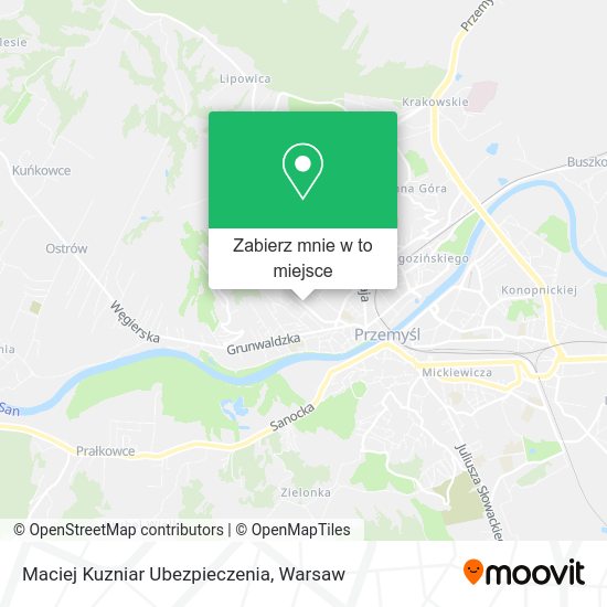 Mapa Maciej Kuzniar Ubezpieczenia