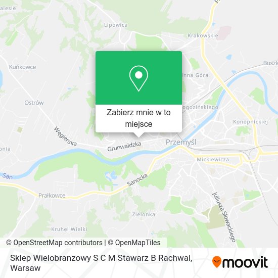 Mapa Sklep Wielobranzowy S C M Stawarz B Rachwal