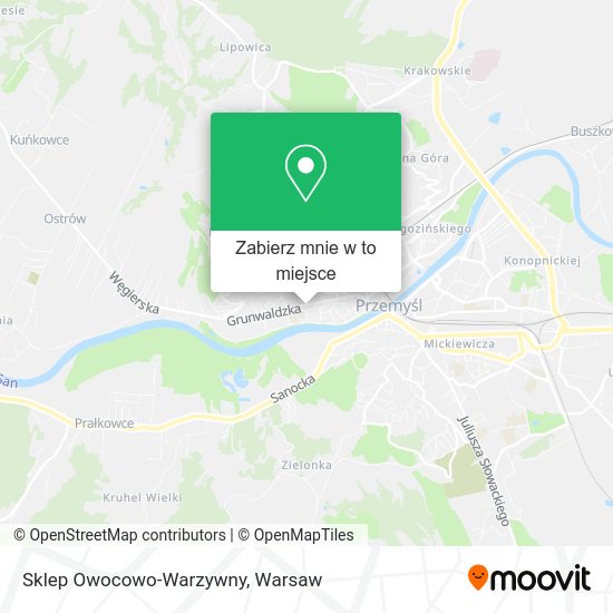 Mapa Sklep Owocowo-Warzywny