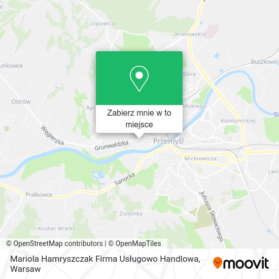 Mapa Mariola Hamryszczak Firma Usługowo Handlowa