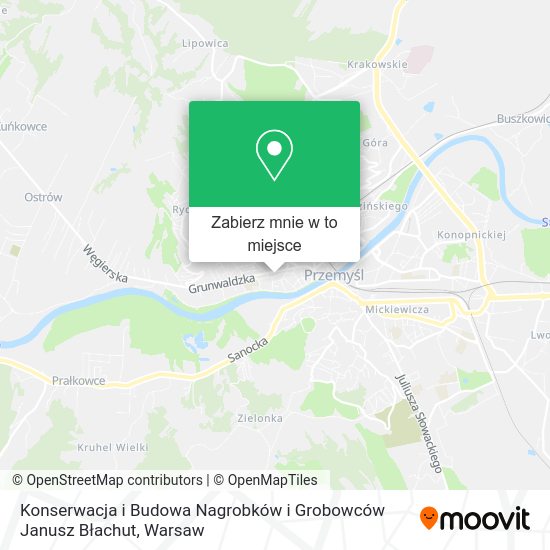 Mapa Konserwacja i Budowa Nagrobków i Grobowców Janusz Błachut