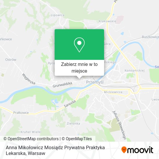 Mapa Anna Mikołowicz Mosiądz Prywatna Praktyka Lekarska