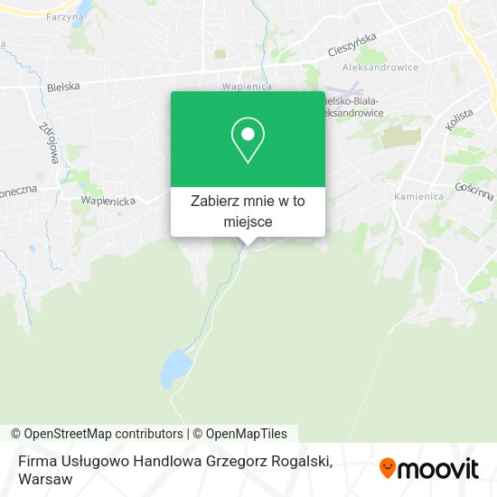 Mapa Firma Usługowo Handlowa Grzegorz Rogalski