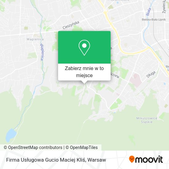 Mapa Firma Usługowa Gucio Maciej Kliś