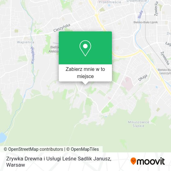 Mapa Zrywka Drewna i Usługi Leśne Sadlik Janusz