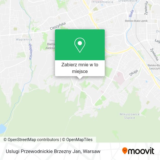 Mapa Uslugi Przewodnickie Brzezny Jan