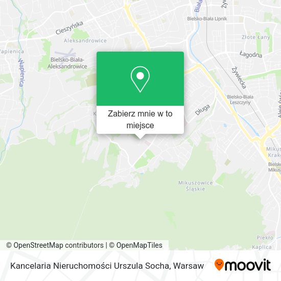 Mapa Kancelaria Nieruchomości Urszula Socha