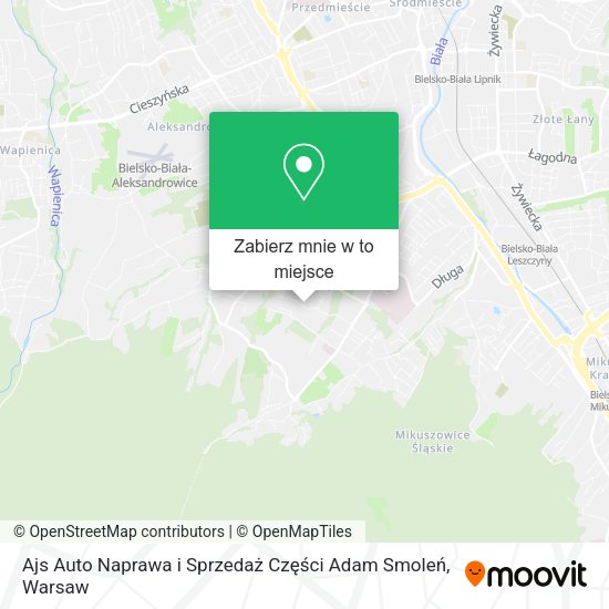 Mapa Ajs Auto Naprawa i Sprzedaż Części Adam Smoleń