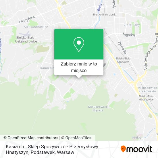 Mapa Kasia s.c. Sklep Spożywczo - Przemysłowy. Hnatyszyn, Podstawek