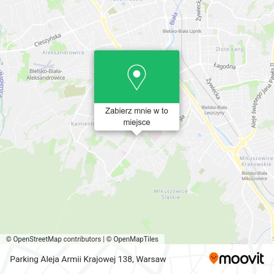 Mapa Parking Aleja Armii Krajowej 138