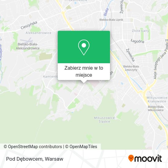 Mapa Pod Dębowcem