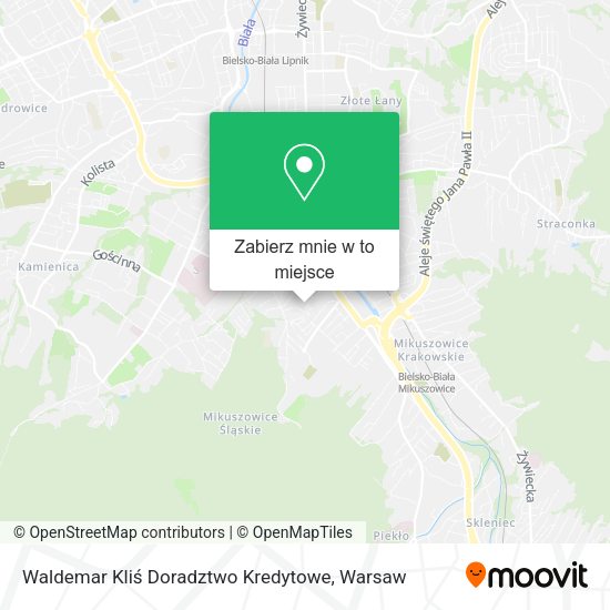 Mapa Waldemar Kliś Doradztwo Kredytowe