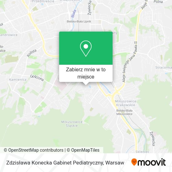 Mapa Zdzisława Konecka Gabinet Pediatryczny